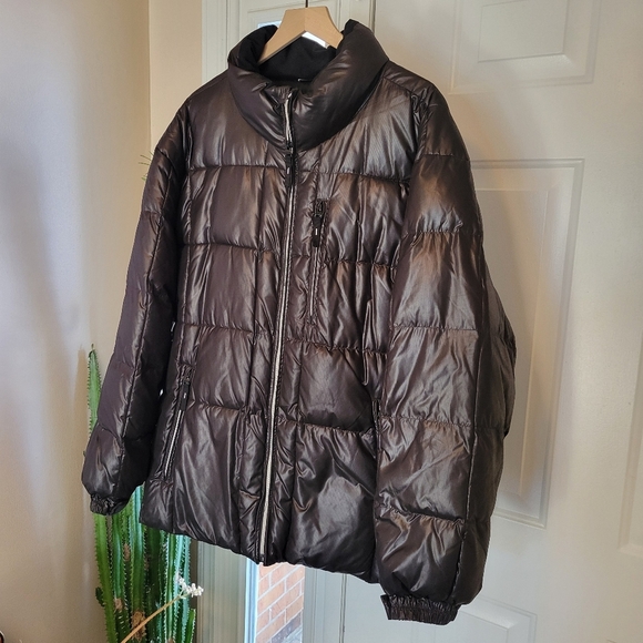 Calvin Klein Puffer Heavyweight Black Zip-Up Jacket With Pockets, Size XXL Mens - Picture 3 of 10